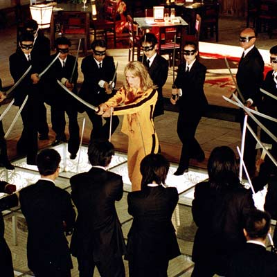 Kill Bill scene Crazy 88 surround Bride