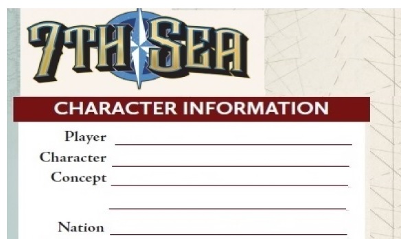 7thSea2e Character Sheet by Sophia Fernandez